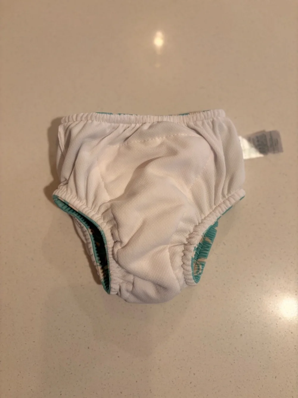 Reusable Kids Swim Diaper - Aqua Turtle Print